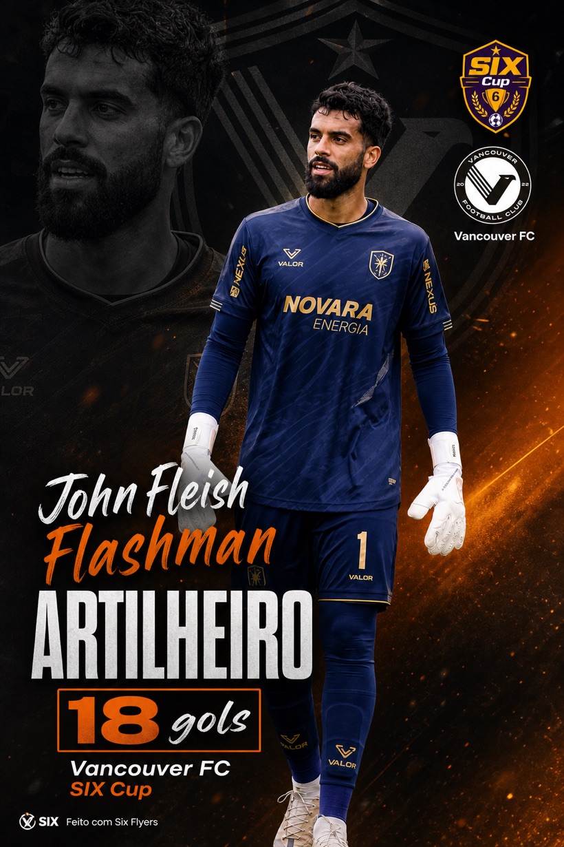 Flyer no estilo Ghost feito com o SIX Flyers